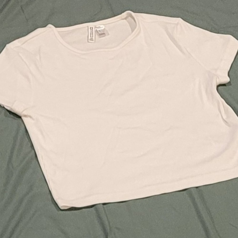 ribbed short sleeve shirt